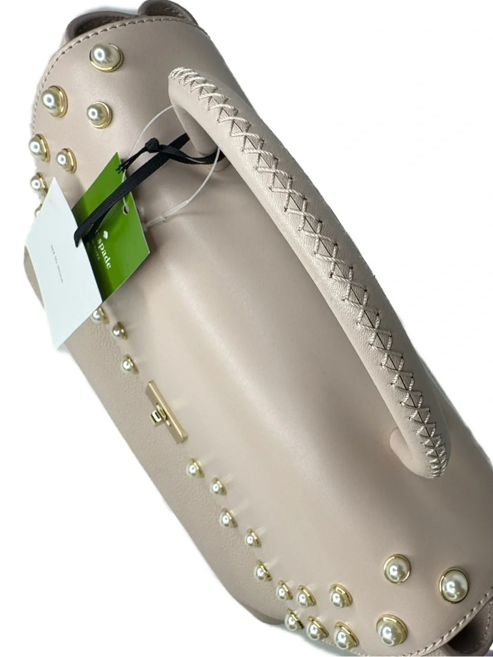 Kate Spade New York Serrano Place Pearl Dorina Beige Pink 249369 Bag NWT